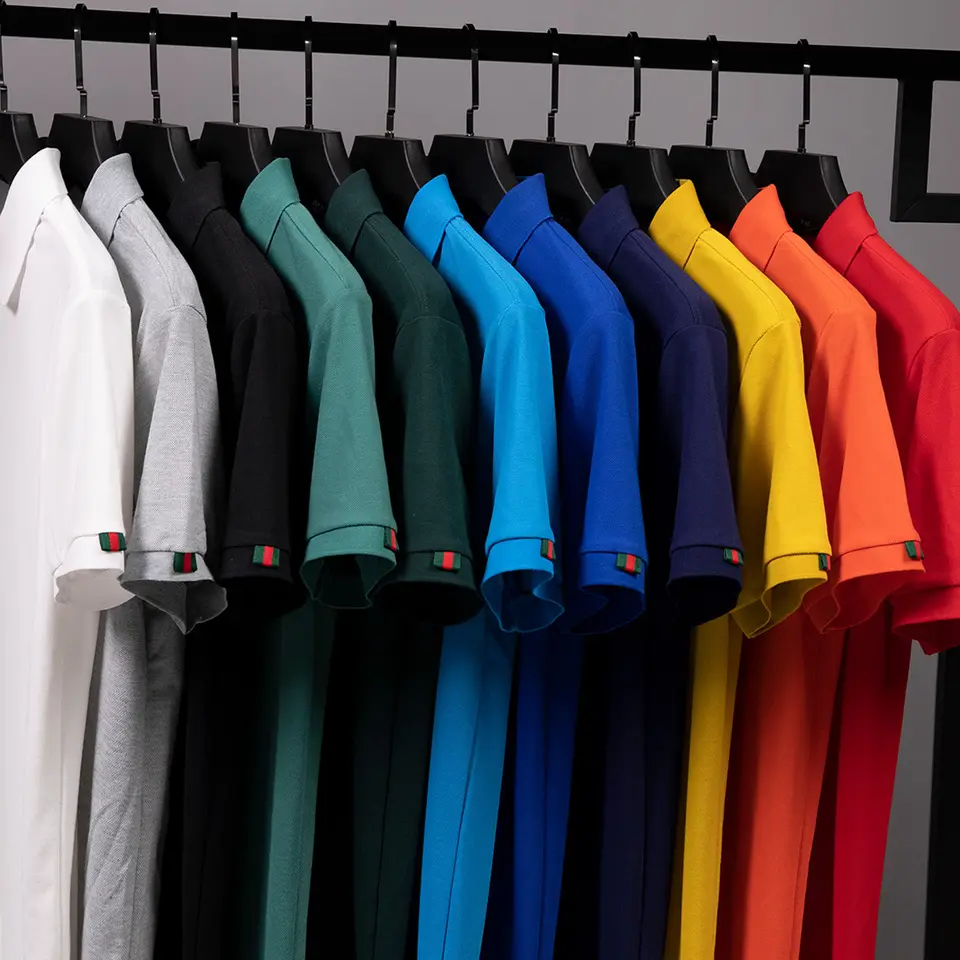 Men's Polo Shirts Solid Color Made In Bangladesh